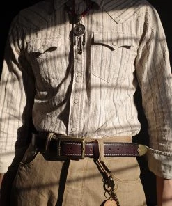 Old Selling Leather Vintage Style Leather Reversible Belt ACCESSORIES