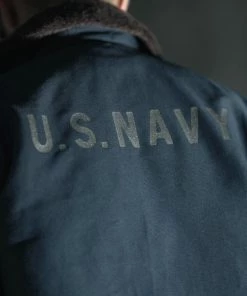 Bronson MFG. CO. TOPS 1943 US Navy 1st N-1 Woolen Deck Jacket - Navy Stencil 27 Bronson MFG. CO. TOPS 1943 US Navy 1st N-1 Woolen Deck Jacket - Navy Stencil