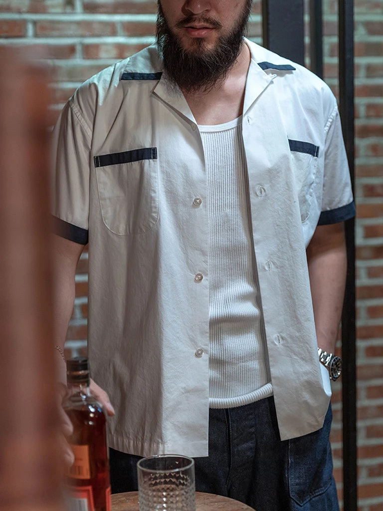 Bronson MFG. CO. TOPS Bomb Squadron “Grim Reaper” Force Base Souvenir Bowling Shirt 4 Bronson MFG. CO. TOPS Bomb Squadron “Grim Reaper” Force Base Souvenir Bowling Shirt