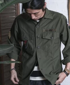 Non Stock MFG. CO. Vietnam War US Army OG107 Fatigue Utility Shirt - Im Jin Scouts June 2022