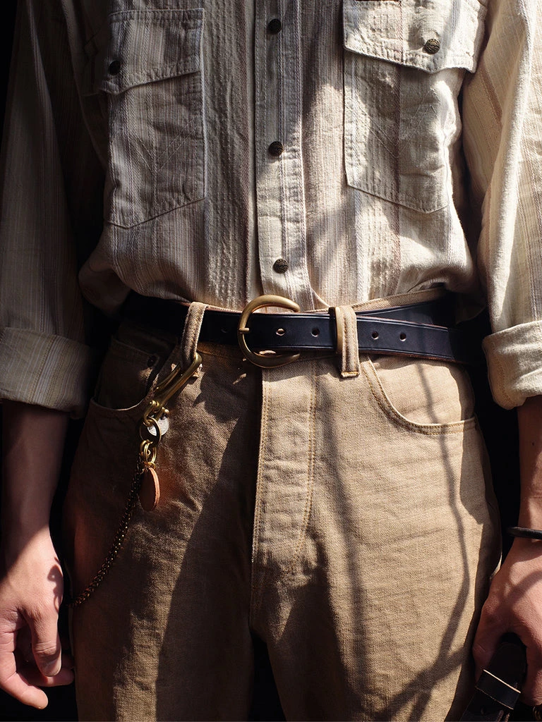 Old Selling Leather Vintage Style Brass Horseshoe Buckle Leather Belt ACCESSORIES 3 Old Selling Leather Vintage Style Brass Horseshoe Buckle Leather Belt ACCESSORIES