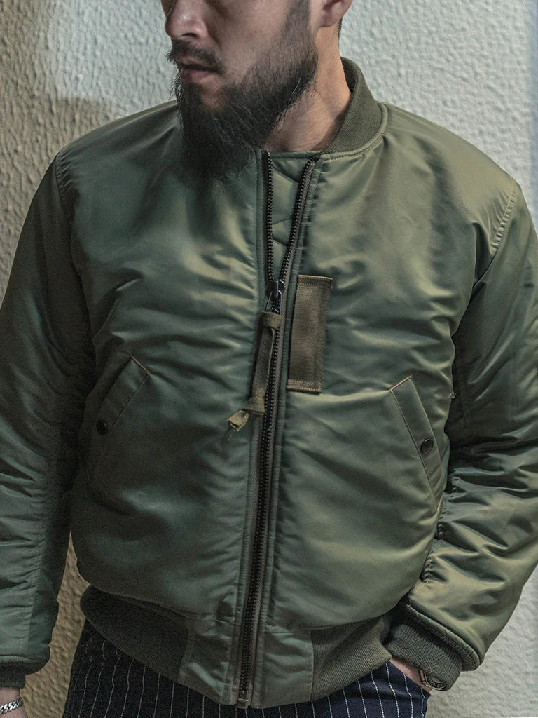 Bronson MFG. CO. 1950s USAF Type MA-1 Flight Jacket TOPS 10 Bronson MFG. CO. 1950s USAF Type MA-1 Flight Jacket TOPS