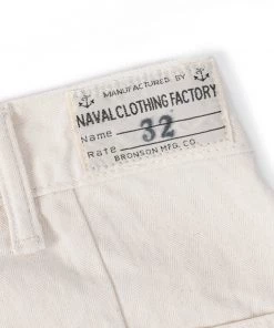 Bronson MFG. CO. Back In Stock 1940s WWII USN 10.5 Oz. Proembryo Cloth HBT Deck Fatigue Pants