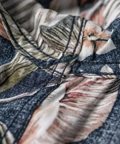 Non Stock MFG. CO. Plants & Flowers Pattern Aloha Shirt - Navy