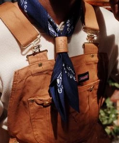 Old Selling Leather Leather Bandana Slide