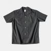 Bronson MFG. CO. Classic Panama Open Collar Shirt - Dark Gray