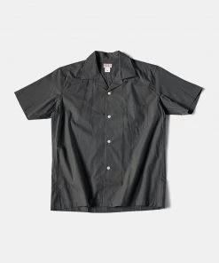 Bronson MFG. CO. Classic Panama Open Collar Shirt - Dark Gray