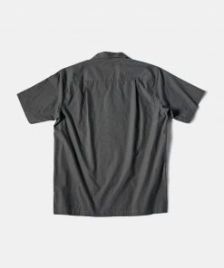 Bronson MFG. CO. Classic Panama Open Collar Shirt - Dark Gray