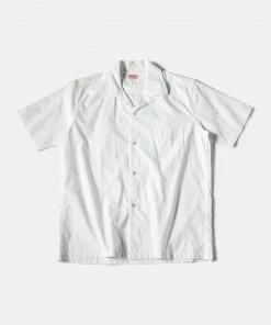 Bronson MFG. CO. Classic Panama Open Collar Shirt - Ivory White