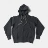 Non Stock MFG. CO. 17.5 Oz Terry Cloth Zip-Up Hoodie - Black
