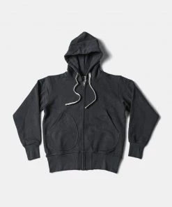 Non Stock MFG. CO. 17.5 Oz Terry Cloth Zip-Up Hoodie - Black