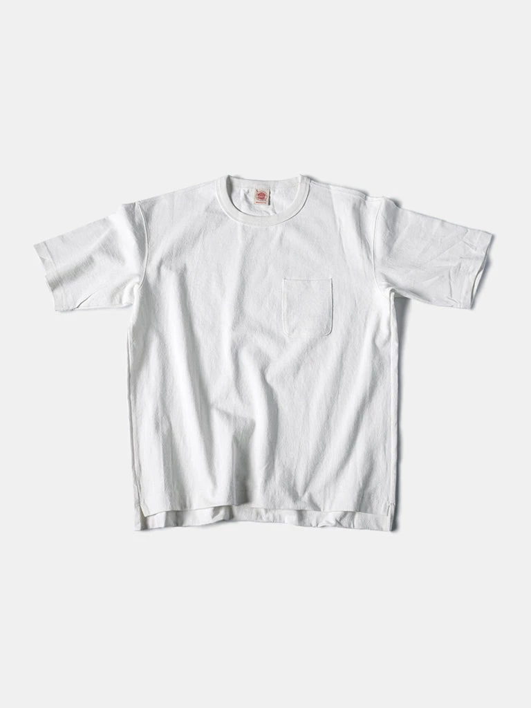 Non Stock MFG. CO. 9.8 Oz Cotton Classic Pocket T-Shirt - White TOPS 1 Non Stock MFG. CO. 9.8 Oz Cotton Classic Pocket T-Shirt - White TOPS