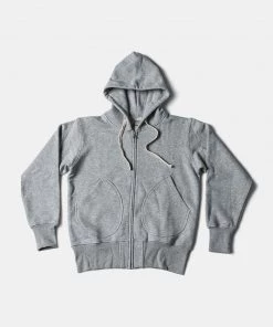 Non Stock MFG. CO. 17.5 Oz Terry Cloth Zip-Up Hoodie - Gray