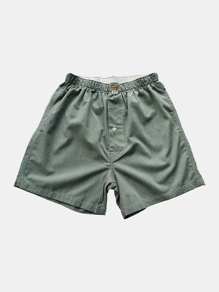 Remains Clothing 1950s Retro Salt & Pepper Boxer Shorts - Green Back In Stock 1 Remains Clothing 1950s Retro Salt & Pepper Boxer Shorts - Green Back In Stock