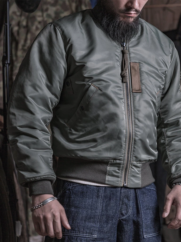 Bronson MFG. CO. 1950s USAF Type MA-1 Flight Jacket TOPS 3 Bronson MFG. CO. 1950s USAF Type MA-1 Flight Jacket TOPS