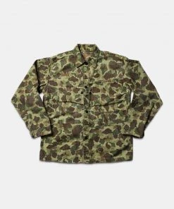 Bronson MFG. CO. TOPS WWII USMC Type P-44 HBT Duck Hunter Camo Jacket
