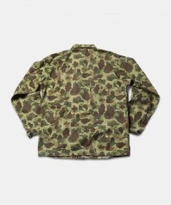 Bronson MFG. CO. TOPS WWII USMC Type P-44 HBT Duck Hunter Camo Jacket