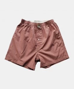 Remains Clothing Back In Stock 1950s Retro Salt & Pepper Boxer Shorts - Red