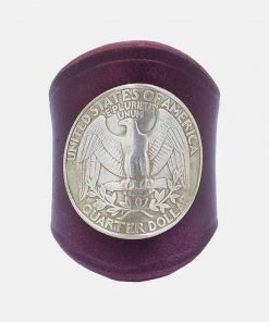 Old Selling Leather Eagle Coin Leather Bandana Slide